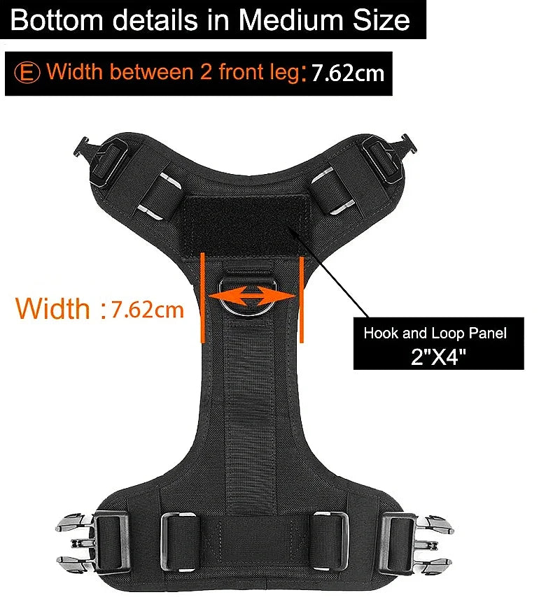 Tactical Military Vest German Shepherd Harness And Leash