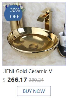 Jieni Glass Waterfall Spout Brass Faucet Oil Rubbed Bronze