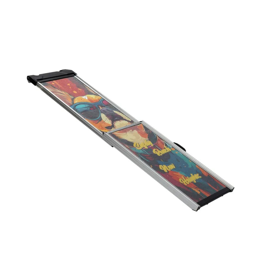 Retractable Aluminum Dog Ramp For Cars SUVs Non Slip