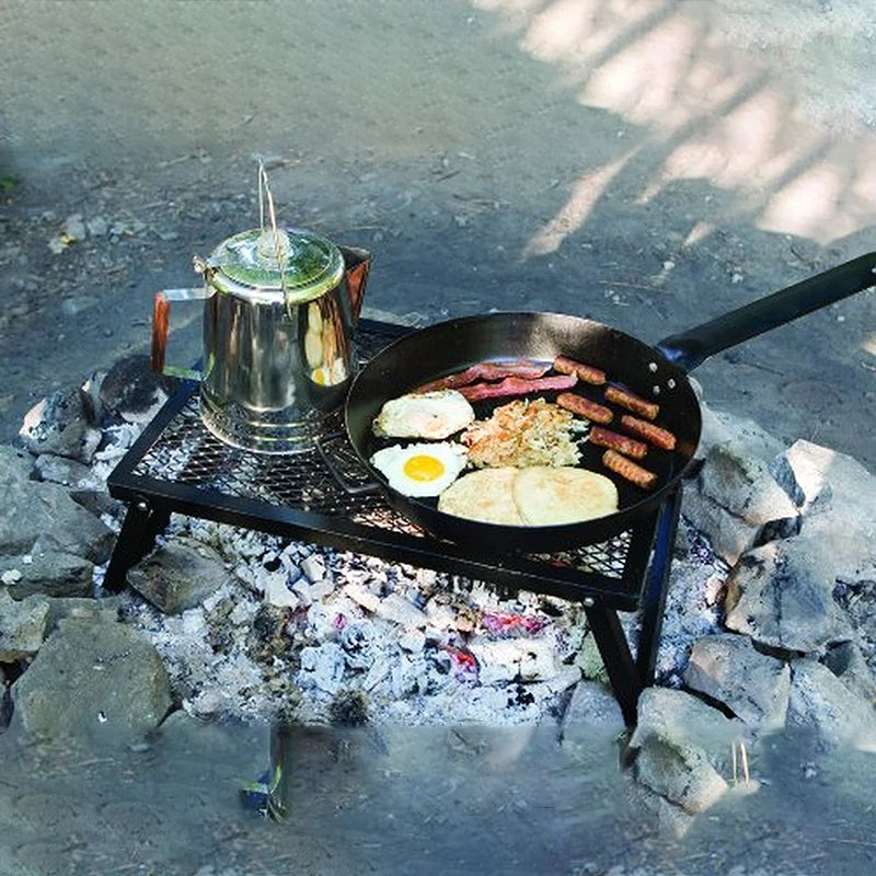 Folding Outdoor Camping BBQ Grill Portable Stand Equipment Picnic Cooking Grate Party Supplies