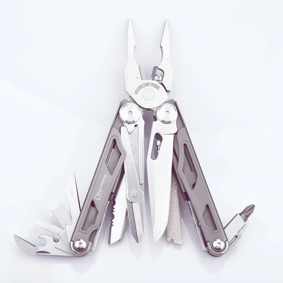 Daicamping DL30 Multitool EDC Clamp Knife Scissors Pliers
