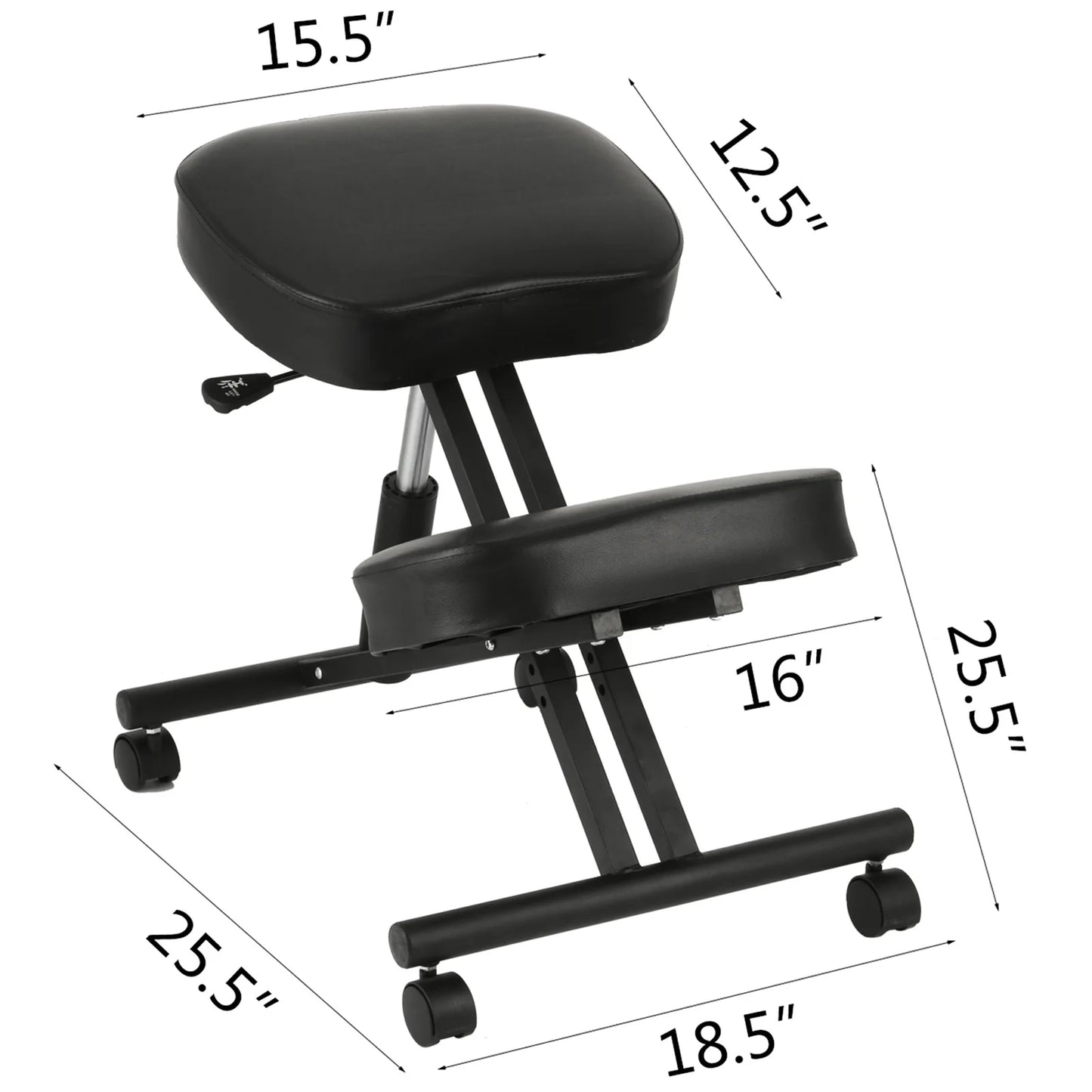 SucceBuy Ergonomic Kneeling Chair With Thick Cushion For Home Office Posture