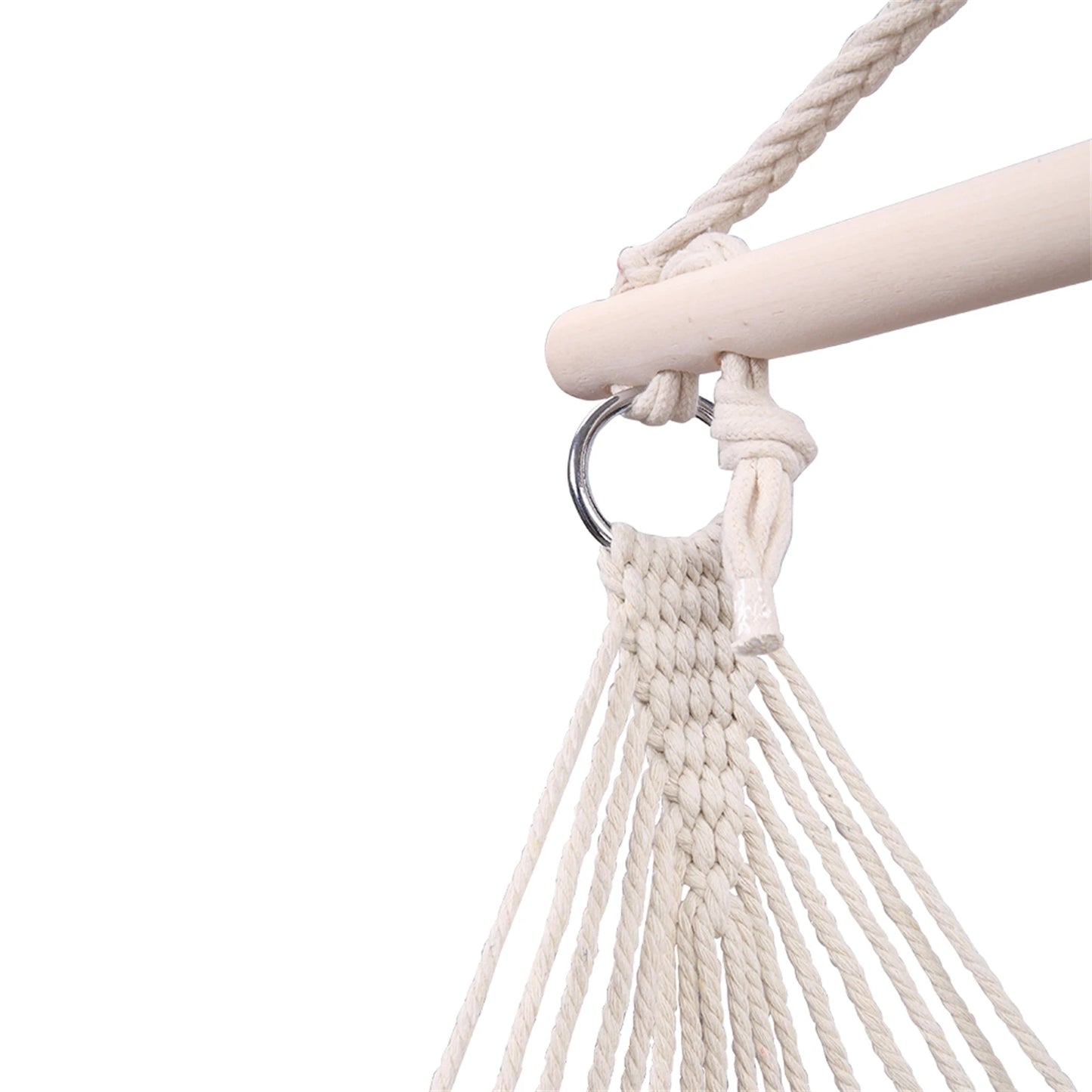 Nordic White Hanging Hammock Chair Indoor Outdoor Garden Dormitory Single Safety Swing for Adults and Kids