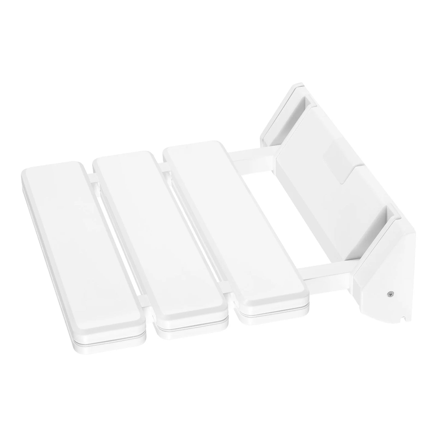 Wall Mounted Folding Shower Seat Non Slip White Stool