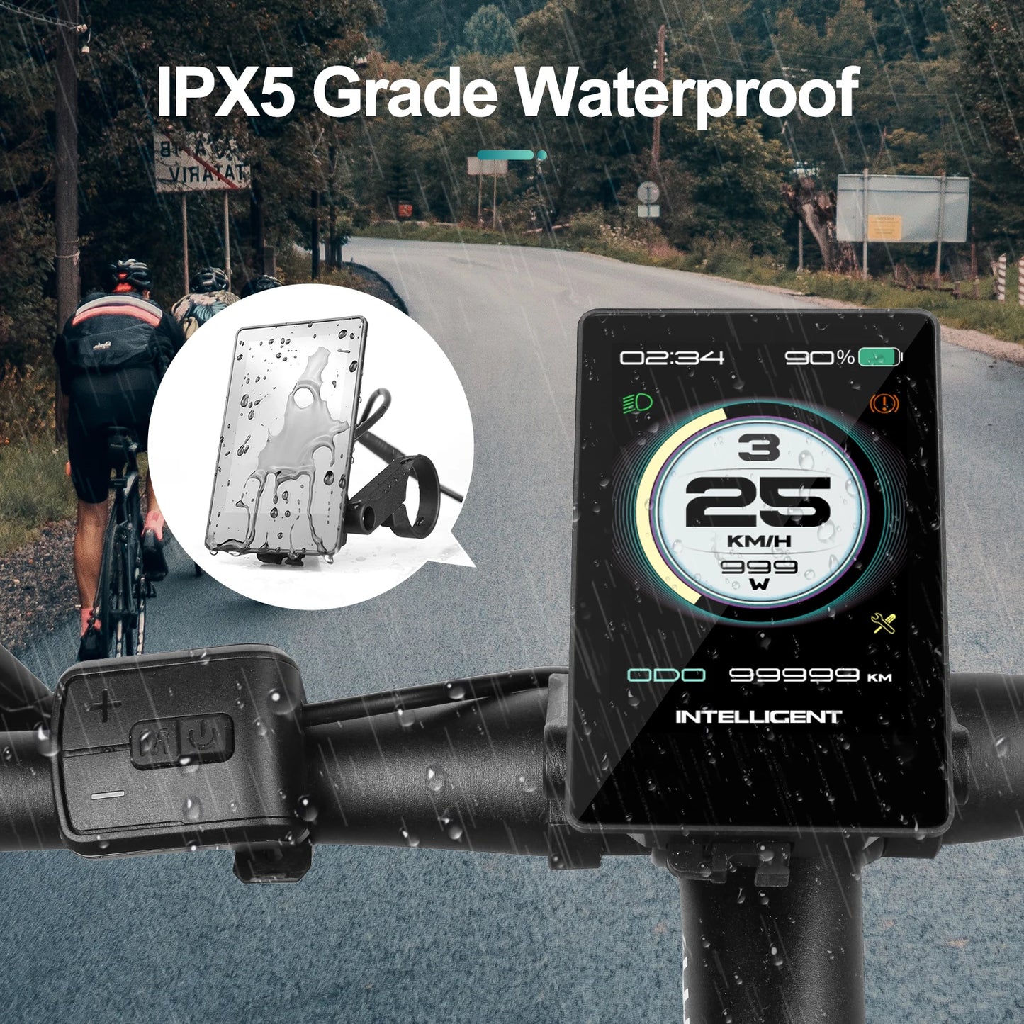 P860ML Lcd Display Ebike Computer Dual Main Interface Uart