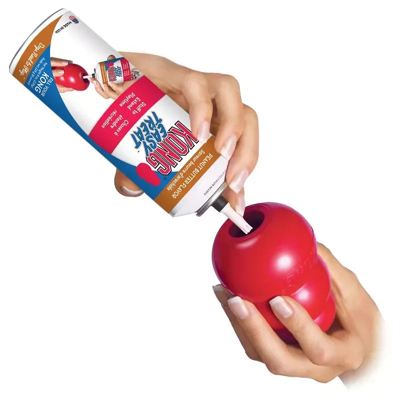 Classic Red Refillable Rubber Dog Toy for Stimulation