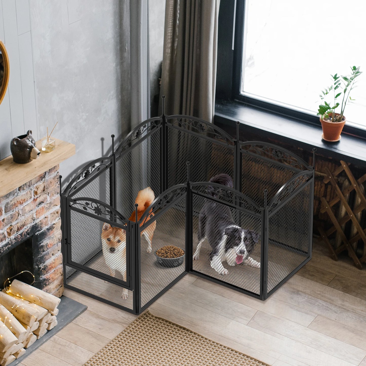 8 Panels Heavy Duty Dog Playpen Outdoor Indoor Fence Pad