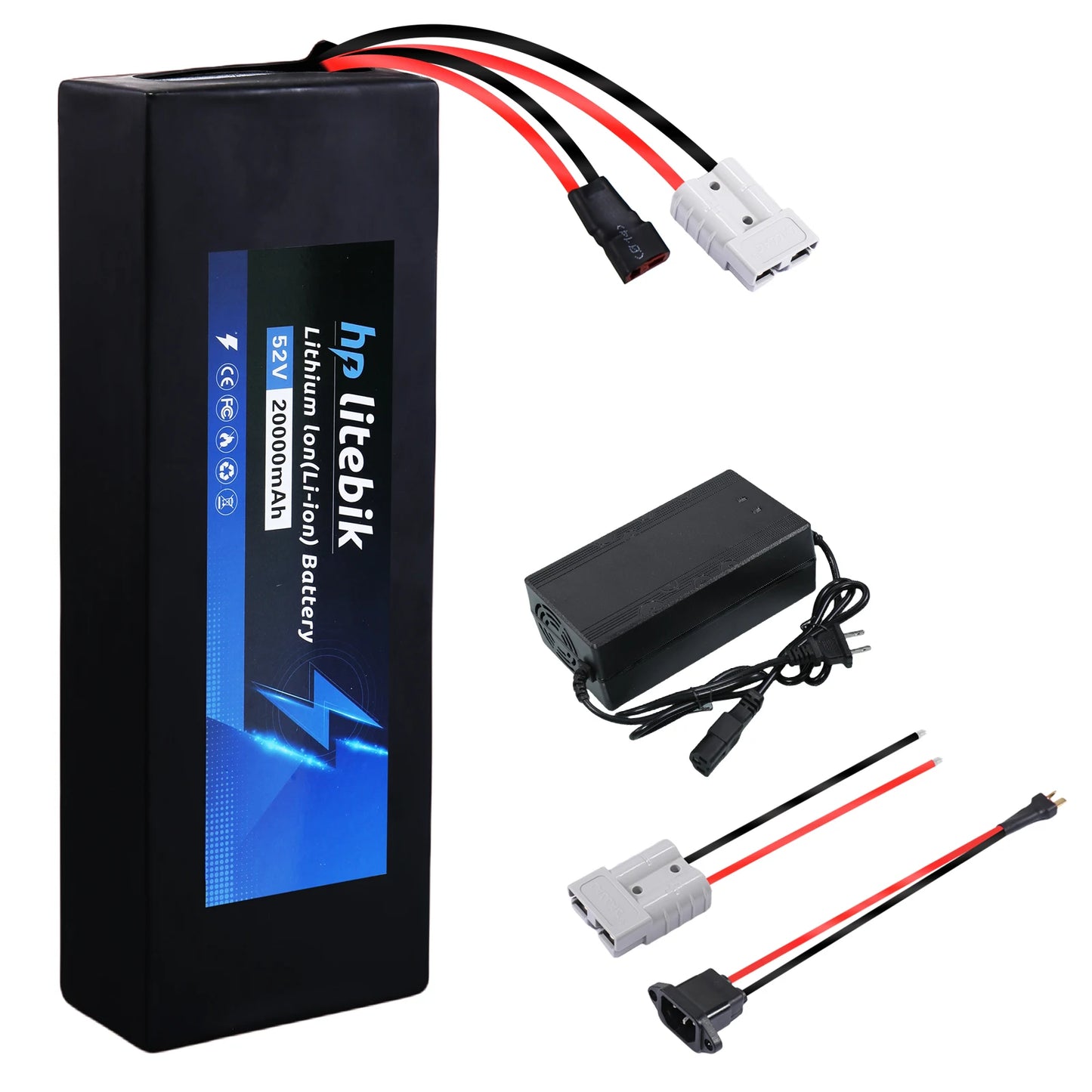 36V 48V Ebike Battery 10Ah 14Ah 16Ah 20Ah For 200 To 1200W