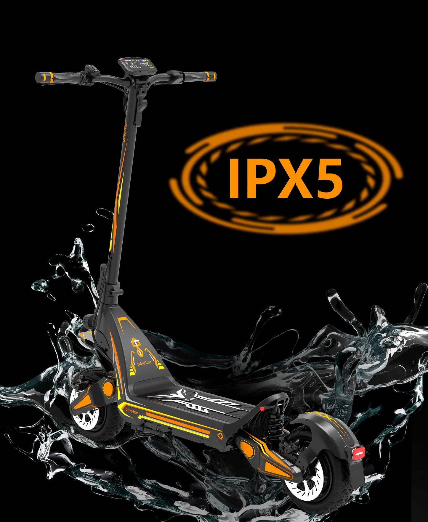 Dual Motor Electric Scooter 60V 4400W Hydraulic Brake Off Road 11 Inch Tires
