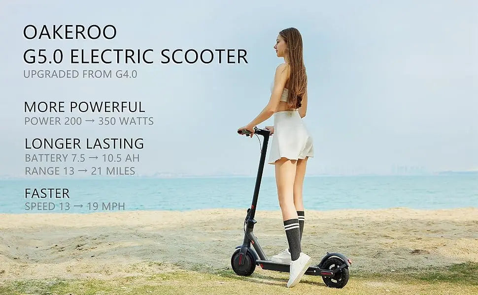 G5 Electric Scooter 36V Foldable 21 Miles 19 Mph Long Range
