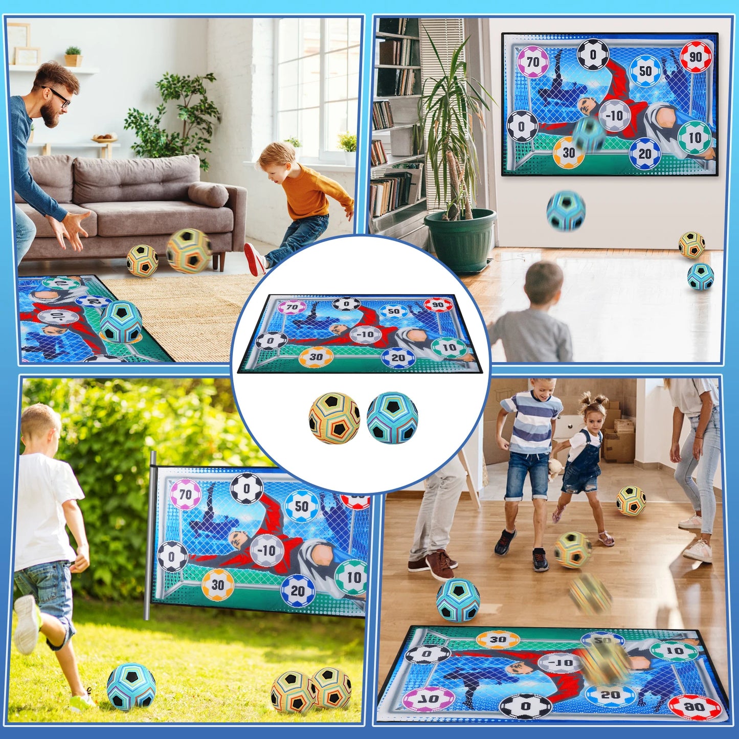 VATOS Football Game Set For Kids Indoor Outdoor Foldable