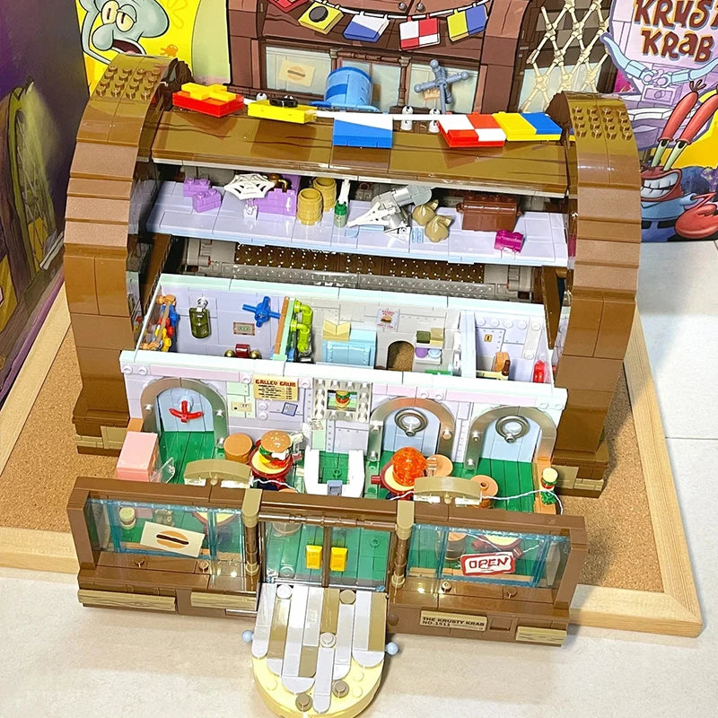 SpongeBob Patrick Star Krusty Krab Light Blocks Set