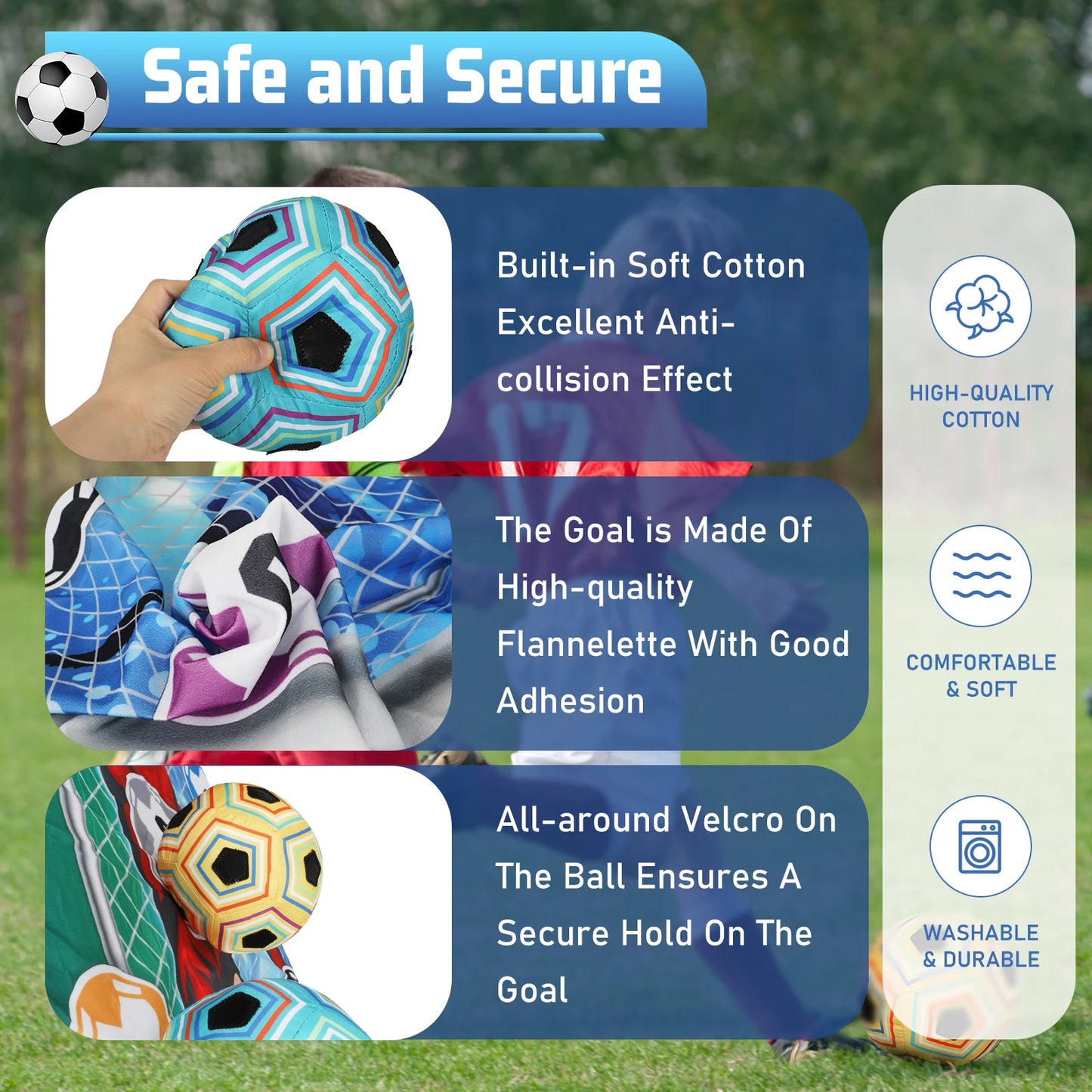 VATOS Football Game Set For Kids Indoor Outdoor Foldable