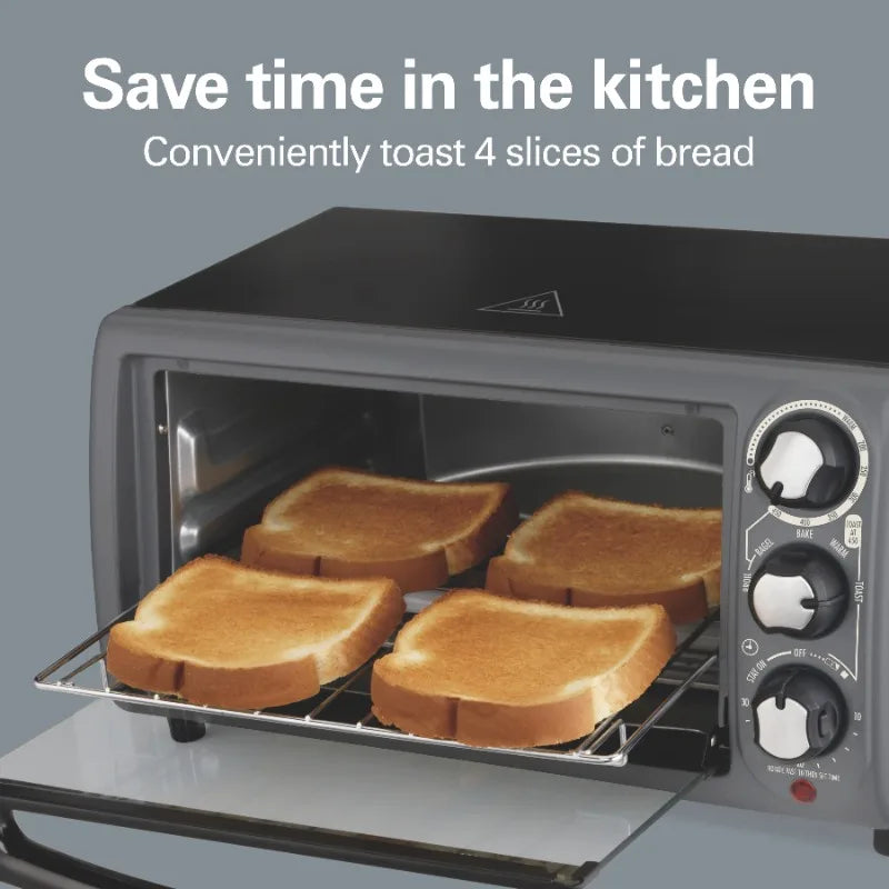 Hamilton Beach 4 Slice Toaster Oven With 5 Versatile Cooking Modes
