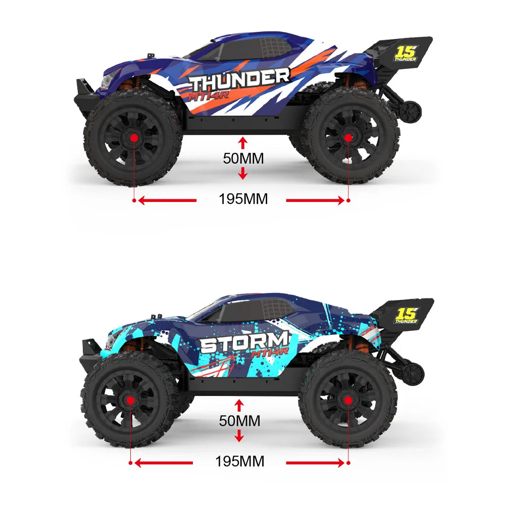 Jiusi PT14R MT14R One Fourteenth RC Car 4WD Brushless Truck