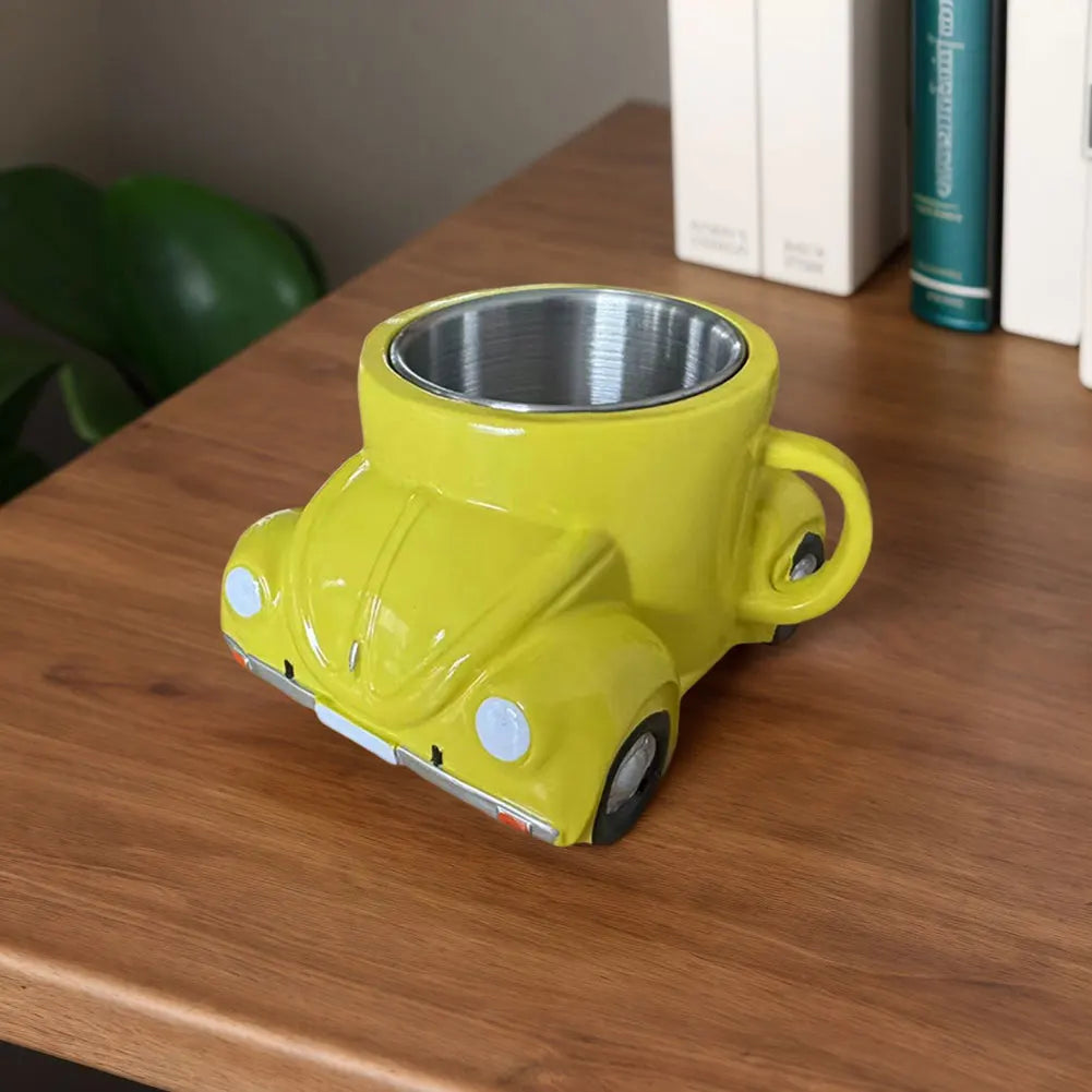 Stainless Steel Car Shaped Coffee Mug 150ml Retro Novelty