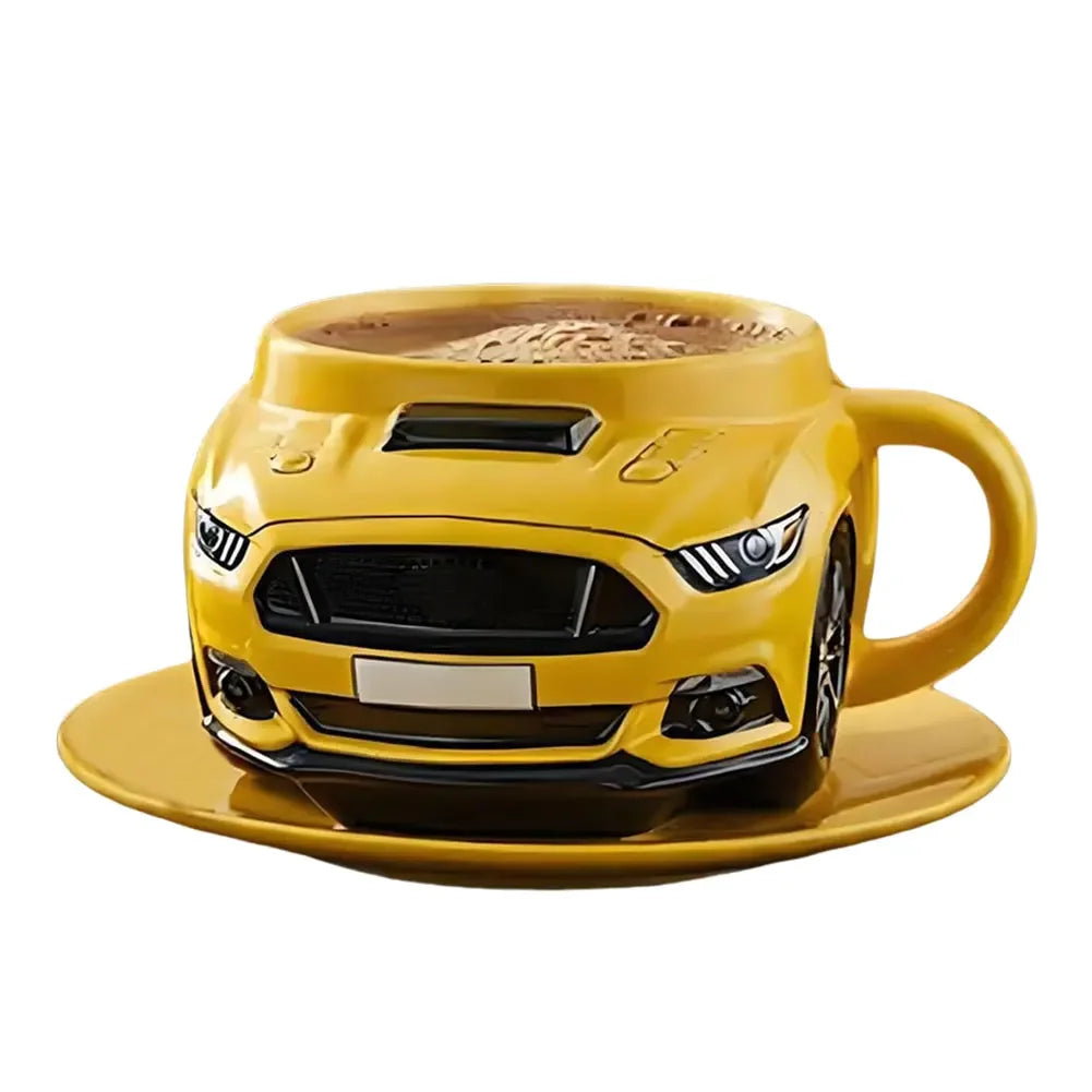 Handcrafted Car Shaped Stainless Steel 300ML Coffee Mug
