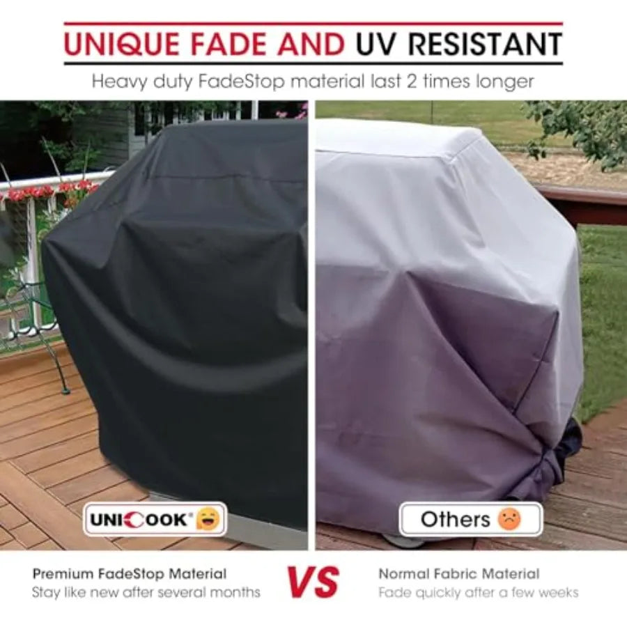 Heavy Duty Waterproof BBQ Grill Cover 65Inch UV Resistant