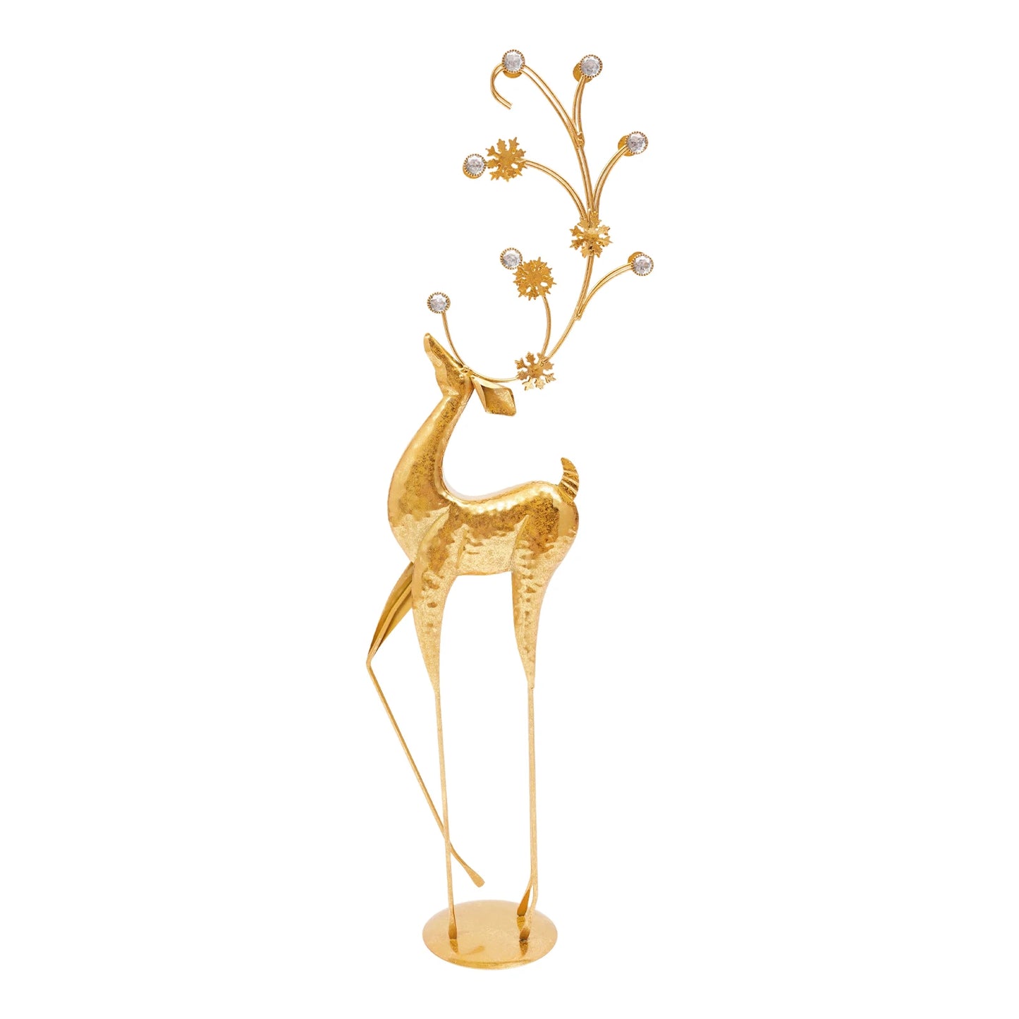 House Studio Gold Reindeer Statue Christmas Decor Indoor