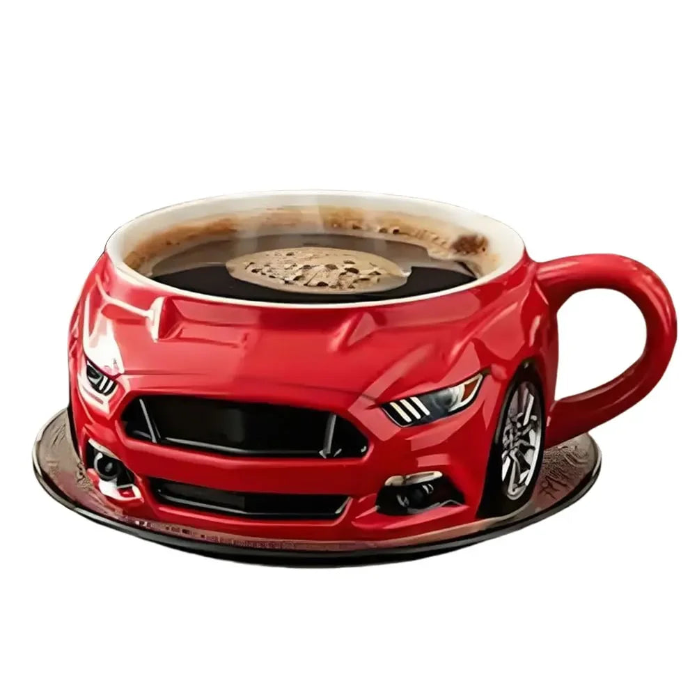 Handcrafted Car Shaped Stainless Steel 300ML Coffee Mug