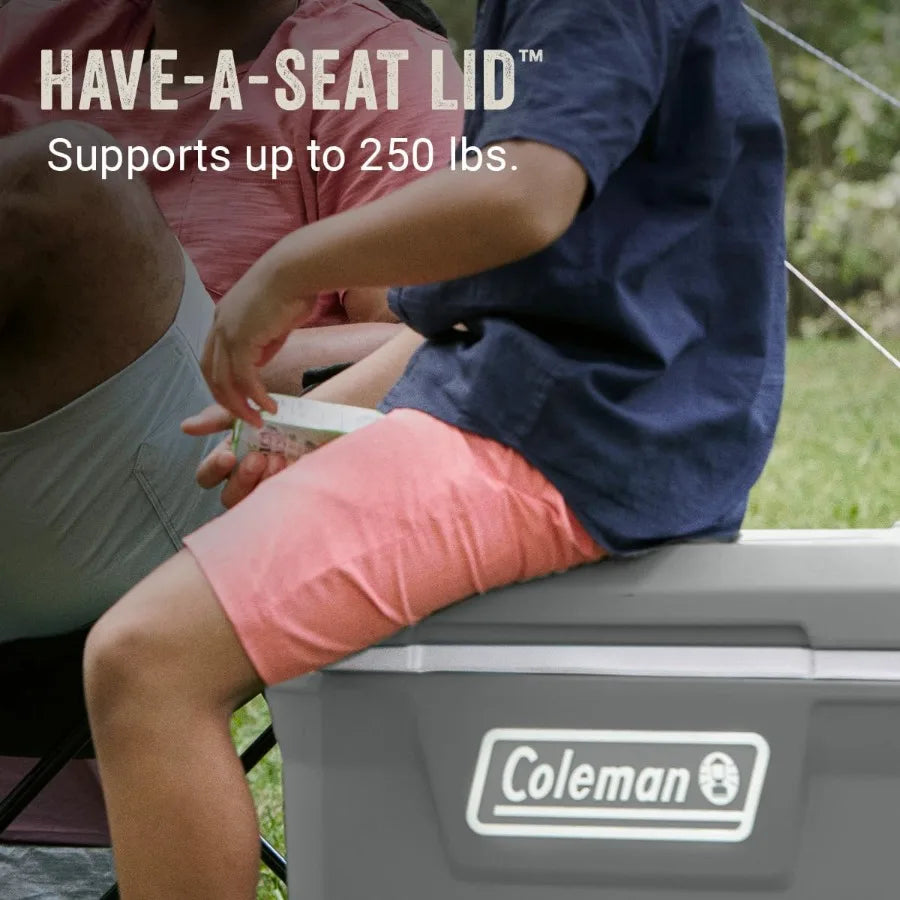 Classic Series Insulated Portable Rolling Cooler With Wheels Keeps Ice 5 Days