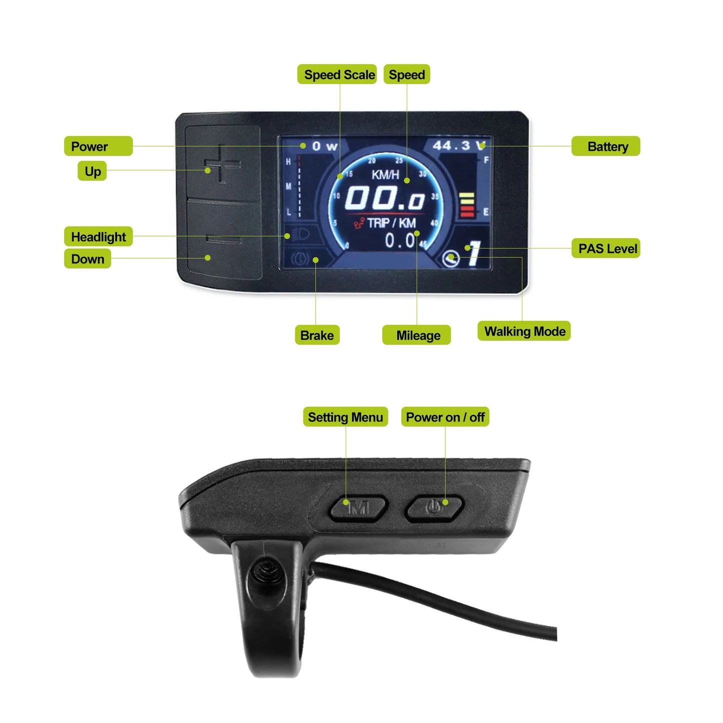 BAFANG UART CAN Display DPC18 DZ40 DM03 EKD01 Bluetooth