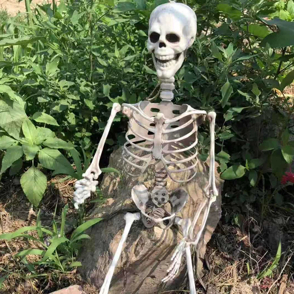 Halloween Skeleton Statue With Movable Joints Ornament
