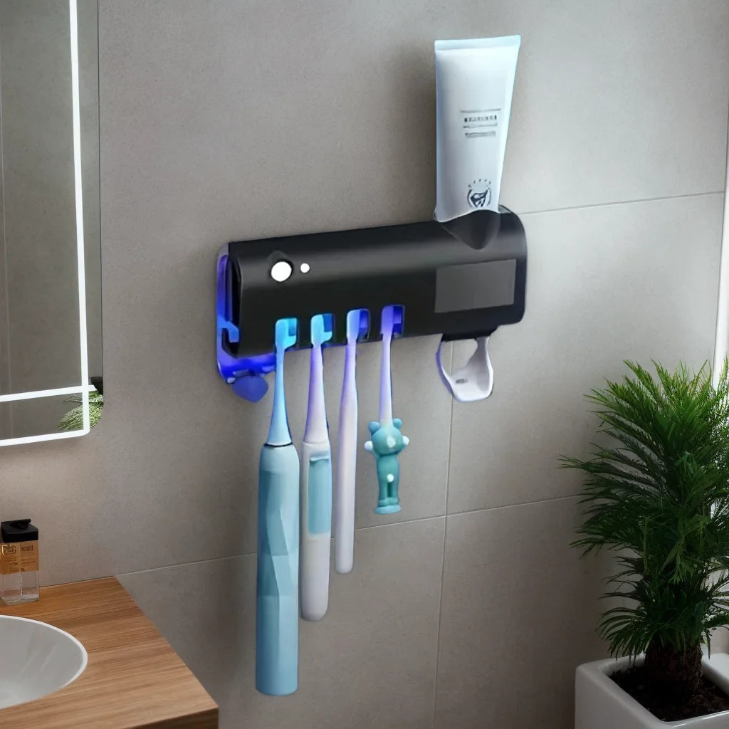 Wall Mounted Toothbrush Dispenser With Four Slots