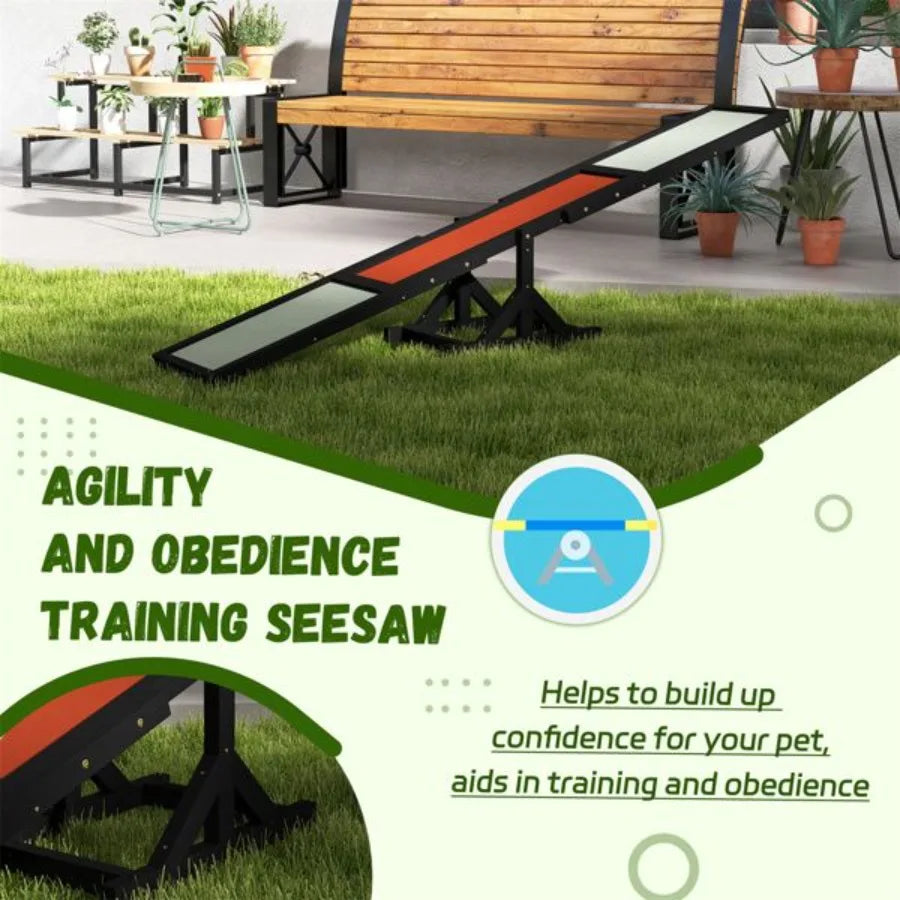 Dog Agility Ramp Pet Seesaw by Comfy Cottage Shop Store
