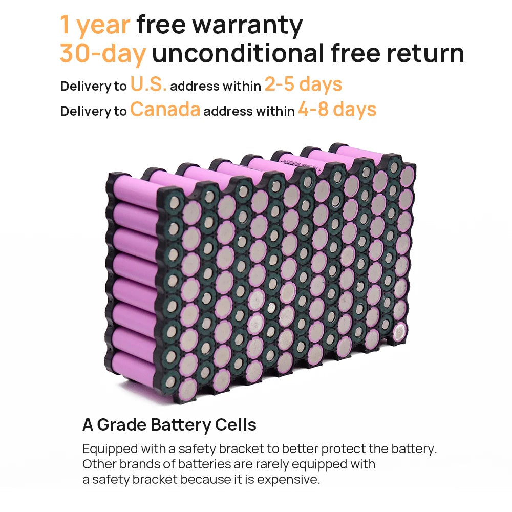 72V Ebike Battery 30Ah Lithium Ion For Electric Bicycle