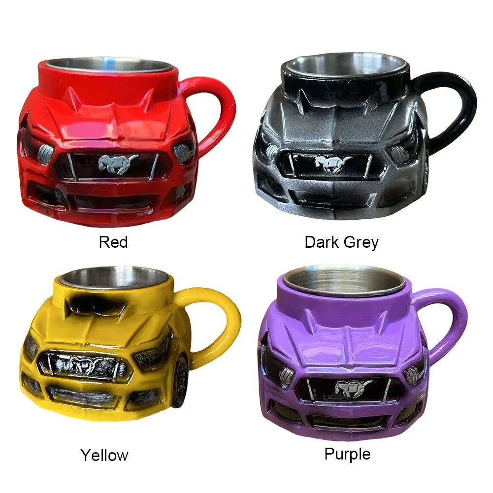 Handcrafted Car Shaped Stainless Steel 300ML Coffee Mug