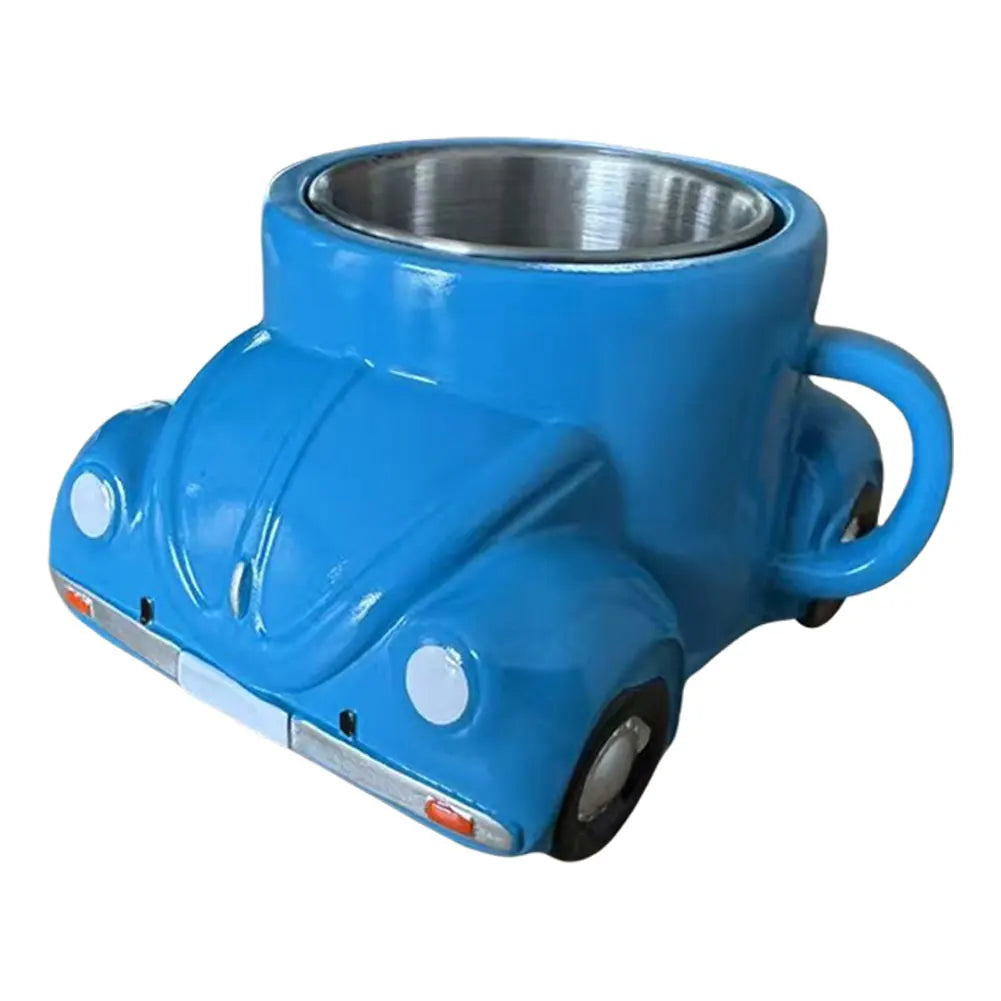 Stainless Steel Car Shaped Coffee Mug 150ml Retro Novelty