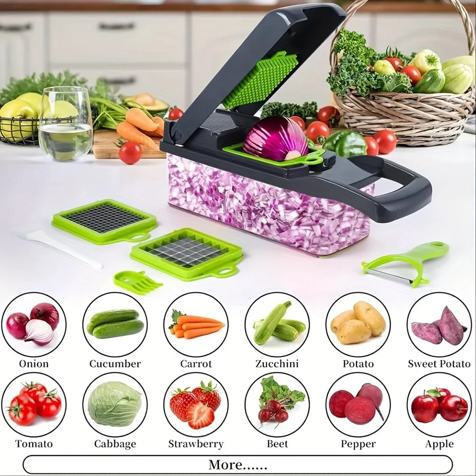 16 In 1 Vegetable Chopper Onion Slicer And Dicer Pro