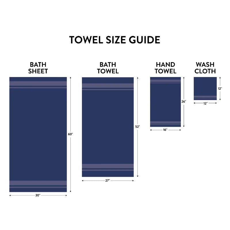 Comfy Cottage 18 Piece Cotton Towel Set Bath Towels
