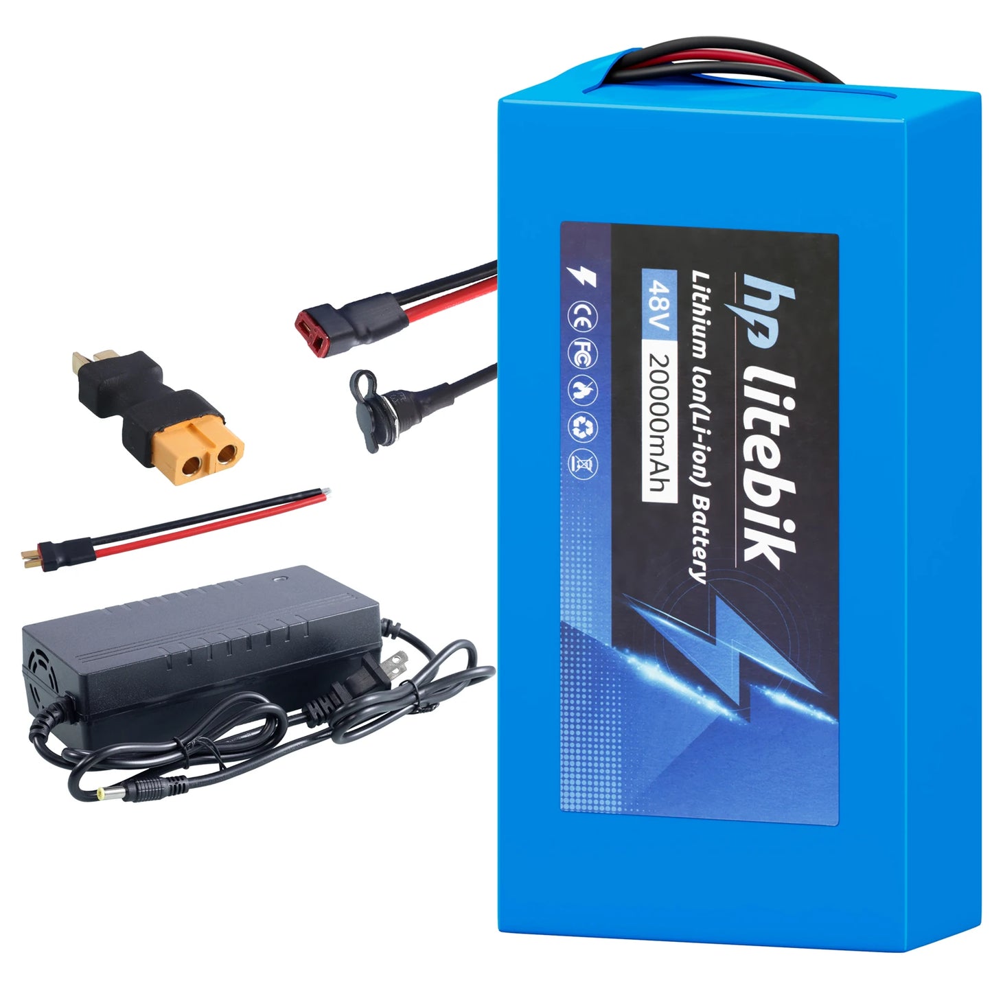 36V 48V Ebike Battery 10Ah 14Ah 16Ah 20Ah For 200 To 1200W