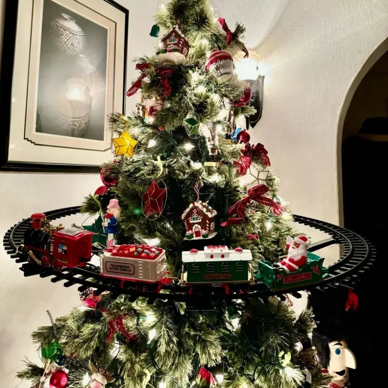 Christmas Train Electric Toys for Tree Decoration and Sound