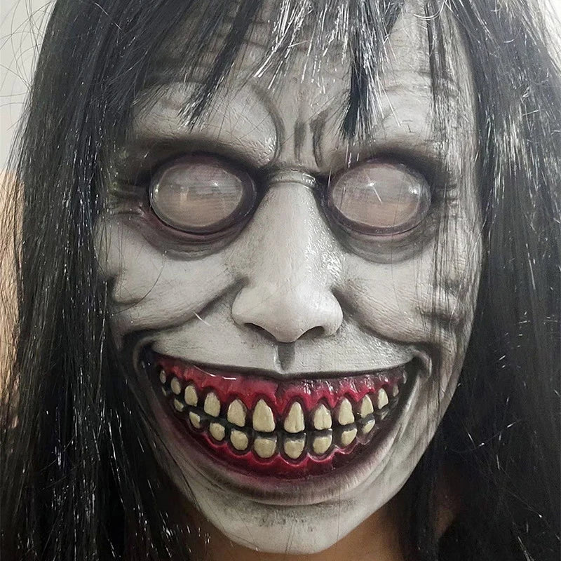 Exorcist Horror Smiling Face Demon Mask Cosplay Prop