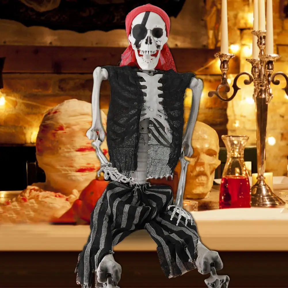 Life Size Plastic Skeleton With Posable Joints Halloween
