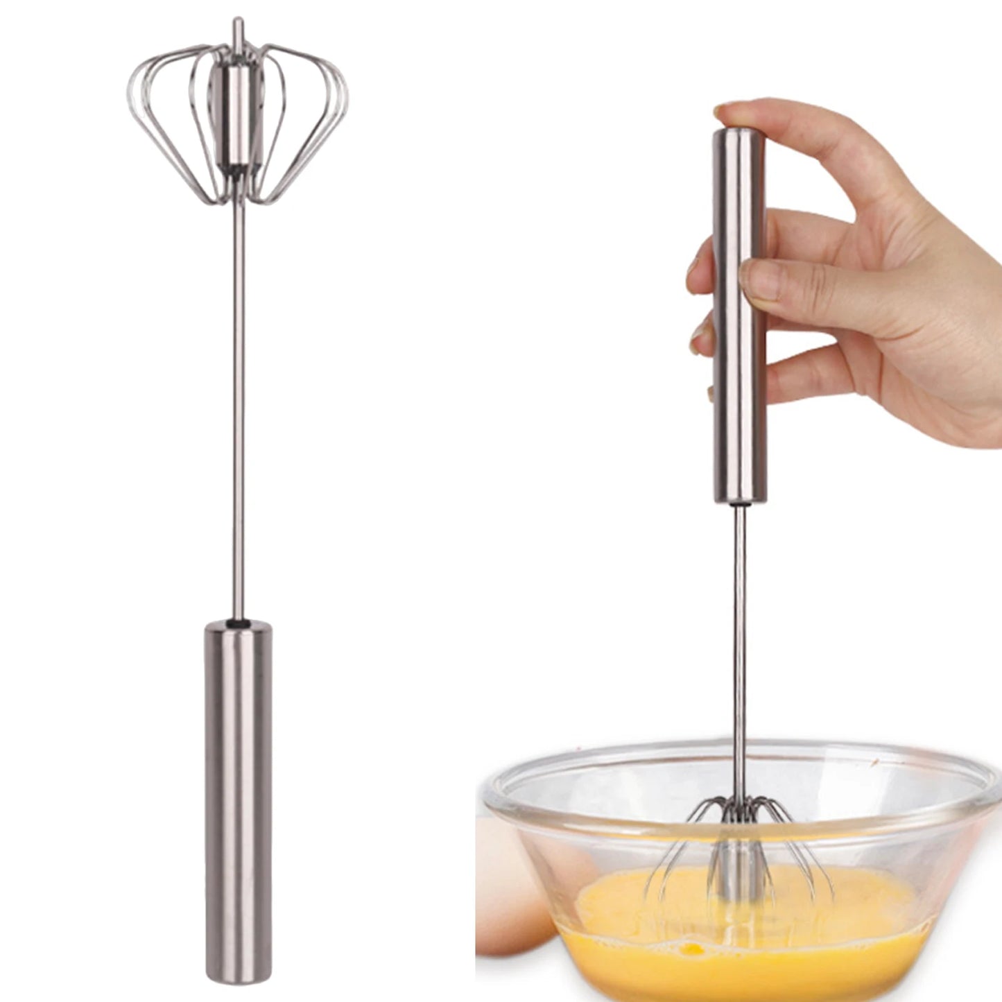 Stainless Steel Whisk Cream Mixer For Fast Stirring Kitchen