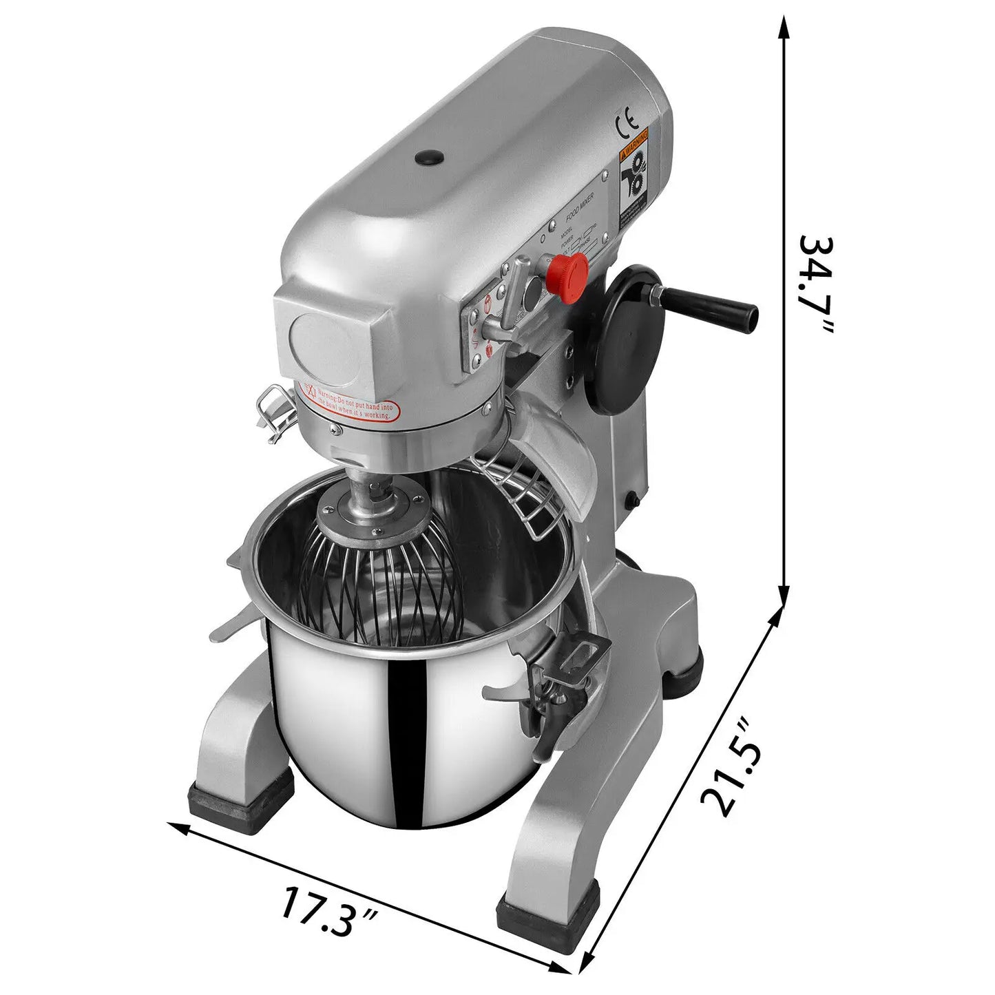 SucceBuy Stainless Steel Electric Dough Machine 10 to 30L Commercial Cream Egg Whisk Mixer Kitchen Food Stand Blender