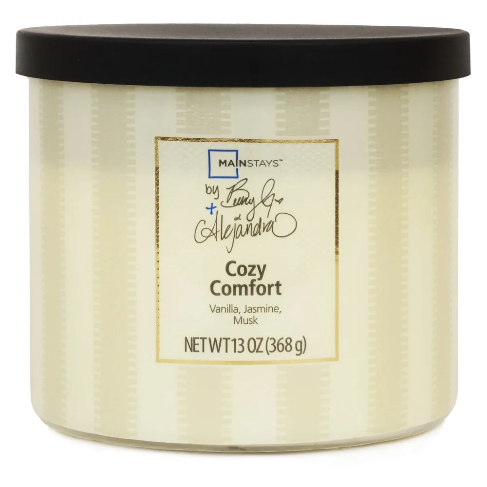 Aromatic 3 Wick Candle Vanilla Jasmine Musk Home Decor