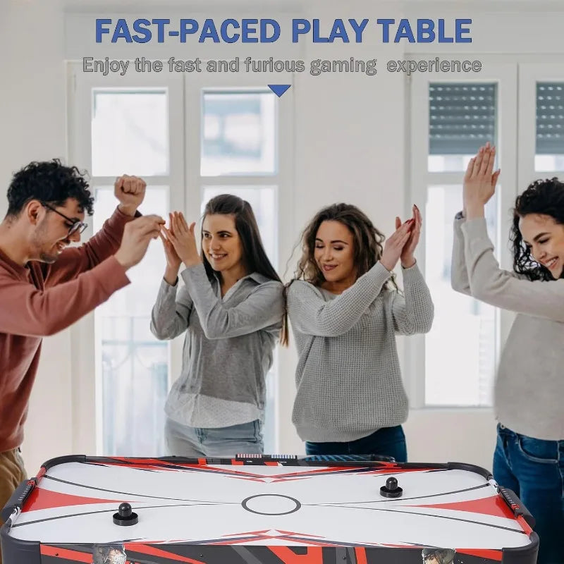 Air Hockey Table With LED Scoreboard 12V Motor And 2 Pucks