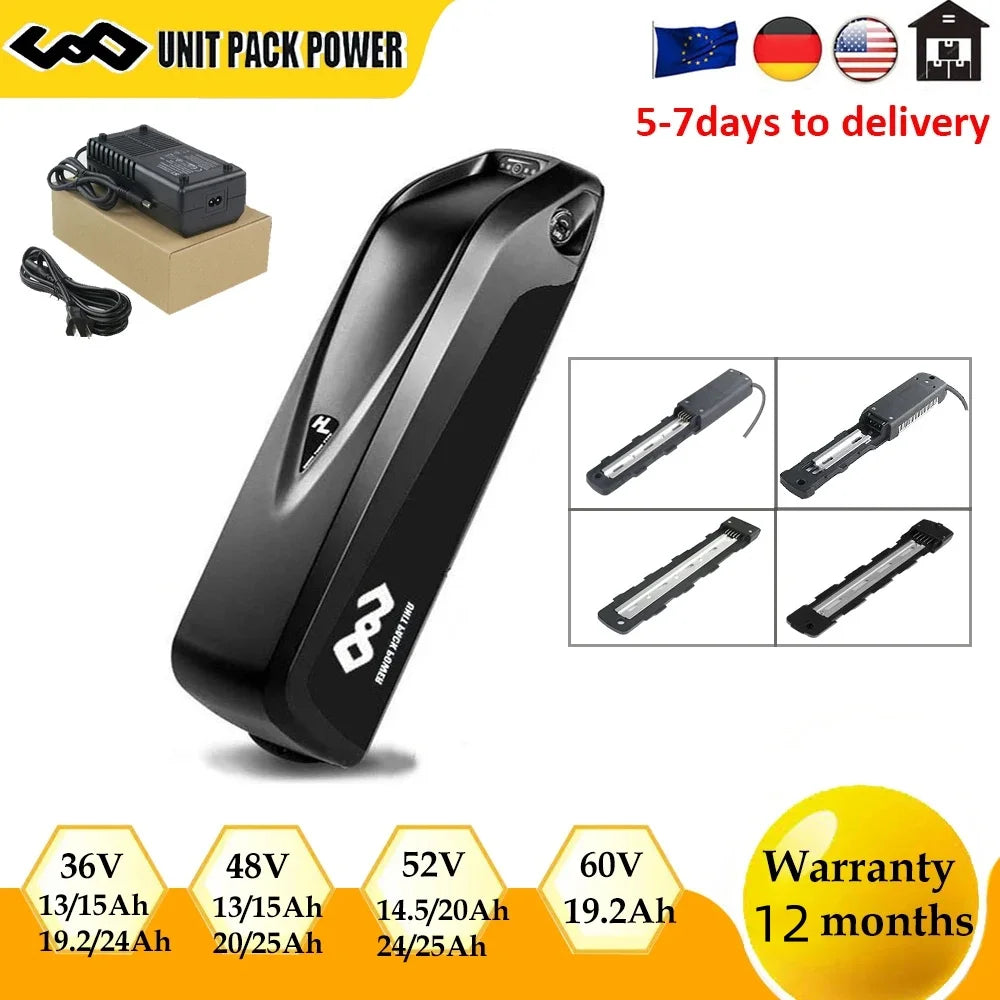 Polly Hailong Ebike Battery 36V 48V 52V 20Ah 18650