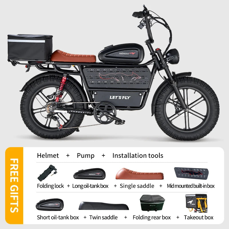 HAHOO H20 20 Inch EBike Mountain Bike 2000W Dual Suspension