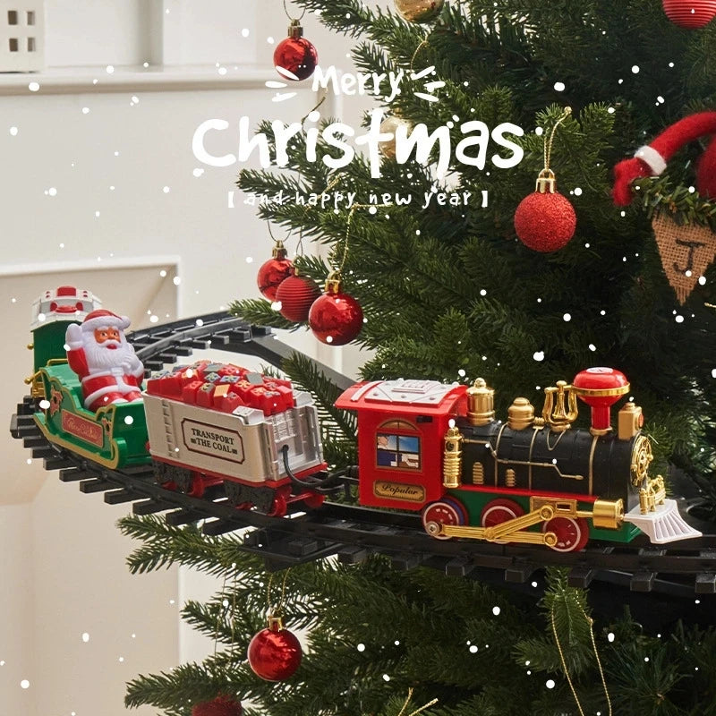 Christmas Train Electric Toys for Tree Decoration and Sound