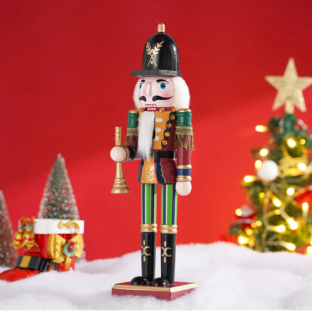 Wooden Nutcracker Soldier Puppet Christmas Decoration 30cm