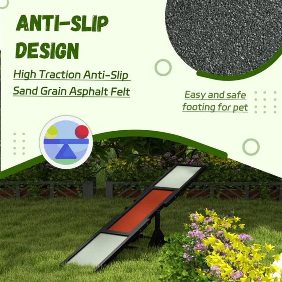 Dog Agility Ramp Pet Seesaw by Comfy Cottage Shop Store