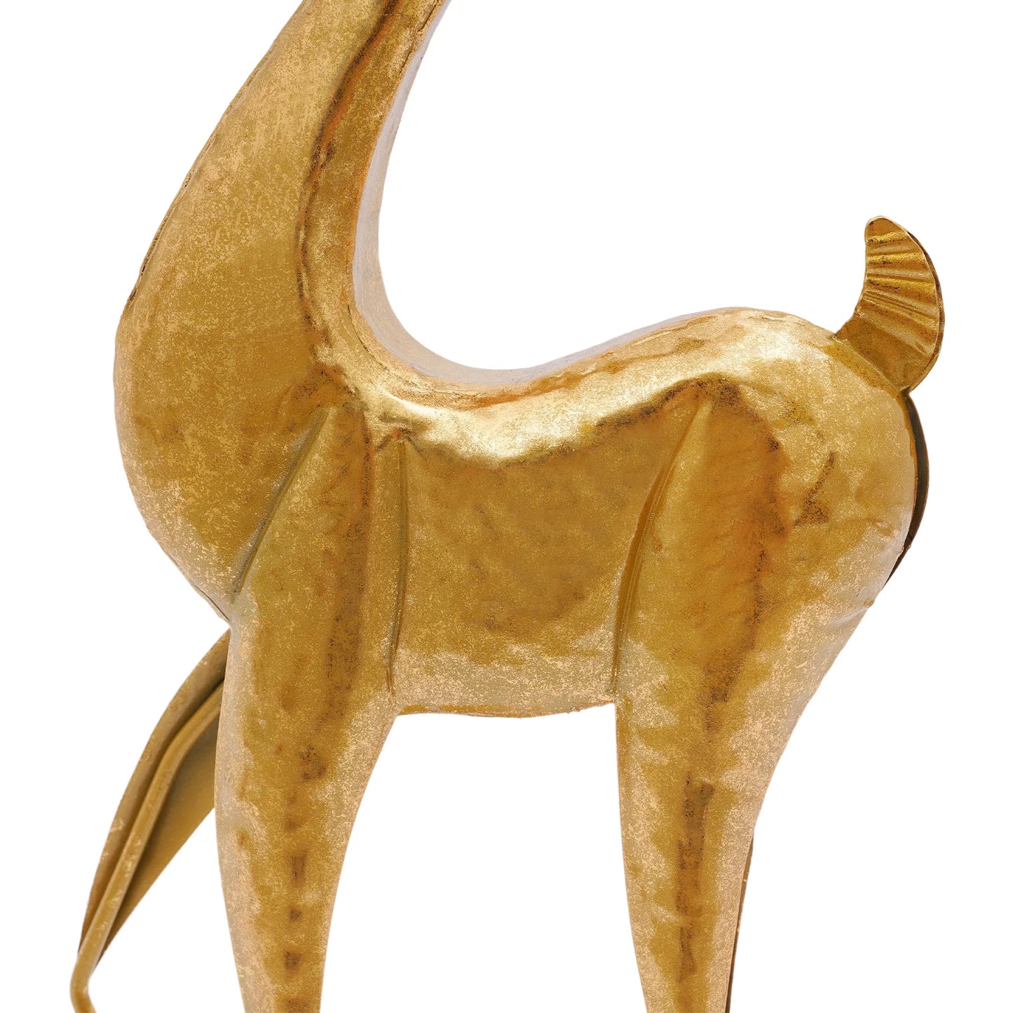 House Studio Gold Reindeer Statue Christmas Decor Indoor