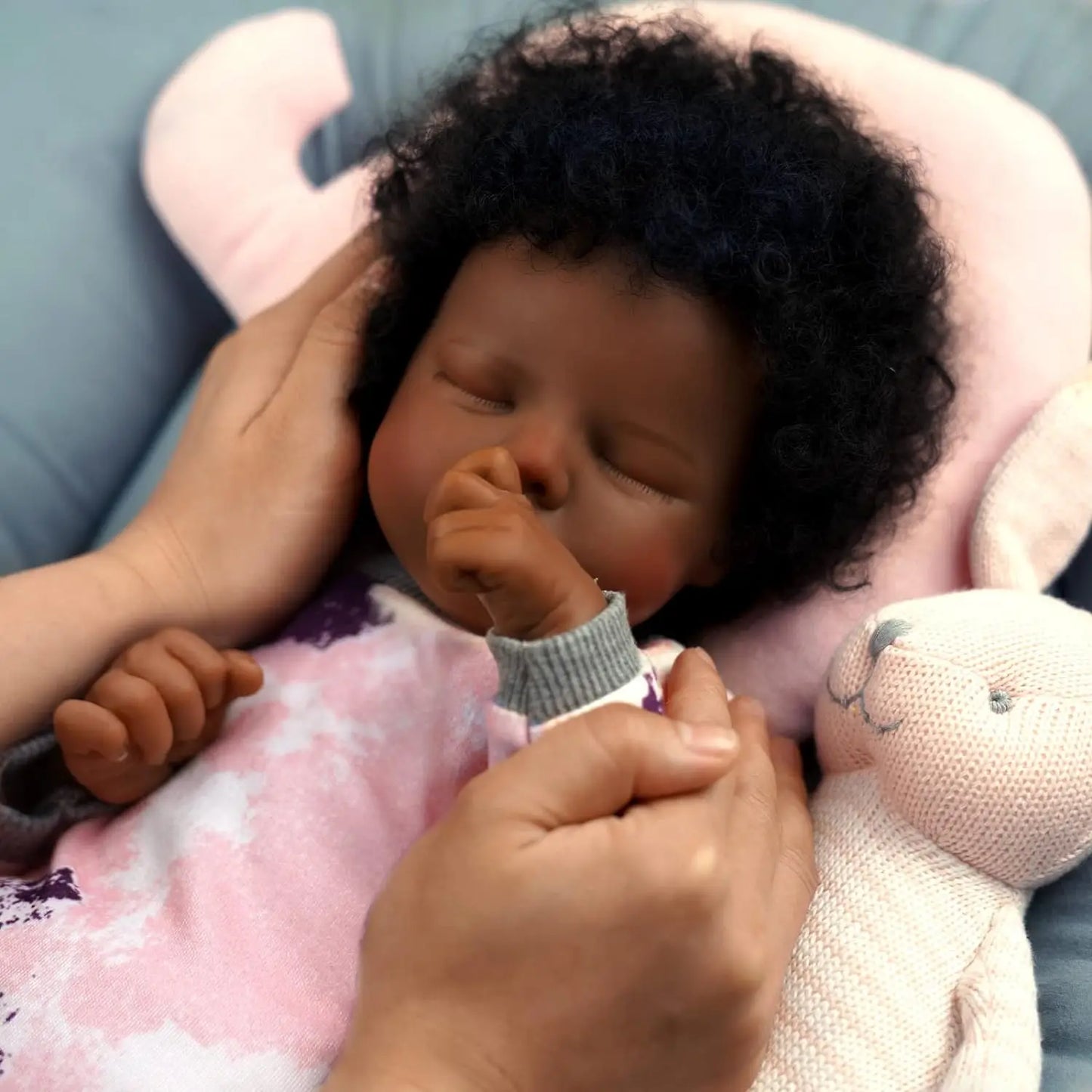 Lifelike Reborn Baby Dolls Black 17 Inch Body Realistic