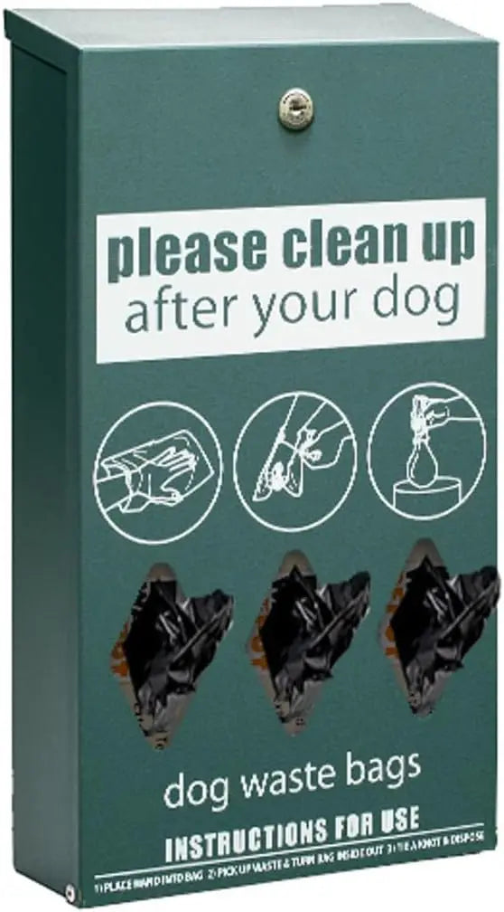 Rustproof Mini Dog Waste Station Galvanized Square Post